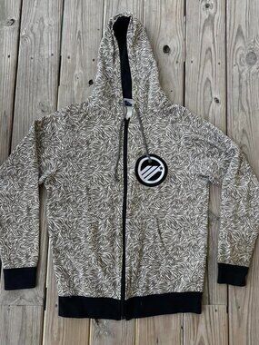 Maverik Lacrosse Zip Up Hoodie Jacket Y2K Skater Medium